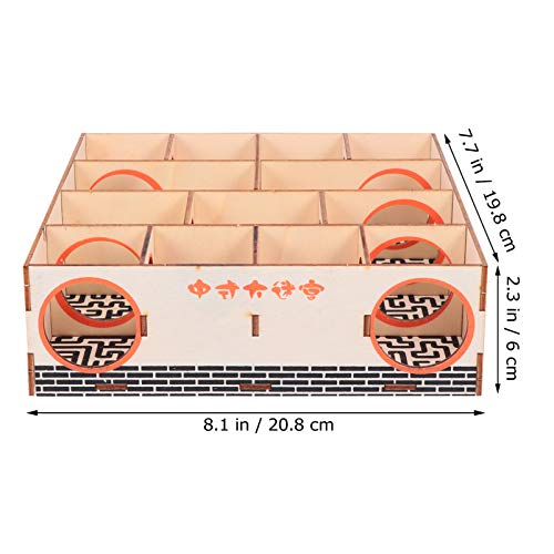 Hemobllo Hamster Maze Toy Tunnel for Small Pets - Interactive Activity Tube for Mice and Dwarf Hamsters 8.18X7.79X2.36 Inches Exercise and Exploration Maze Toy - size: 20.8X19.8X6CM