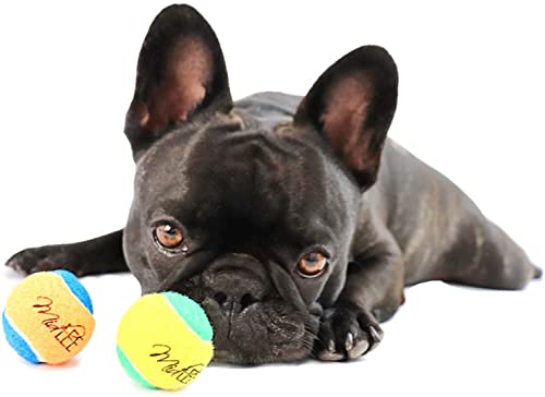 Midlee X-Small Dog Tennis Balls, Assorted, 1.5", Pack of 12