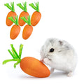 Niteangel Hamster Chew & Decor Toys: Pack of 6 Carrot-Shape & Beech Wood - size: Carrot-Shape