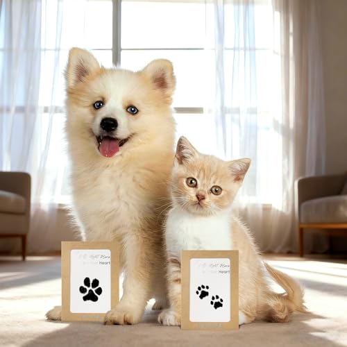 DeerZone Inkless Paw Print Kit,Dog Paw Print Kit,Dog Nose Print Kit - color: Black, size: Small-Medium 2 Pack