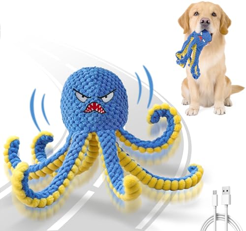 Interactive Dog Toys Octopus to Keep Them Busy(Blue) - color: Blue