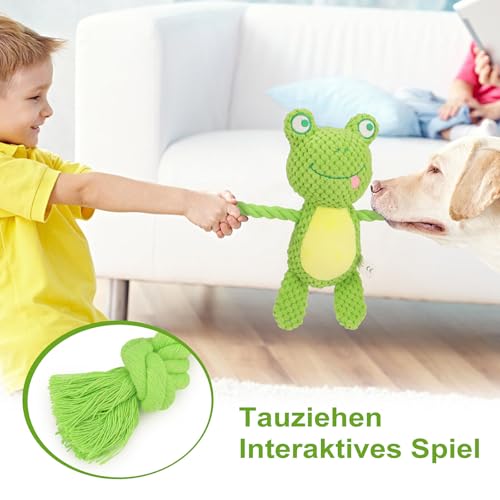 Dog Toys, Dog Squeaker Toys with Crinkle Paper(Green Frog) - color: Green Frog