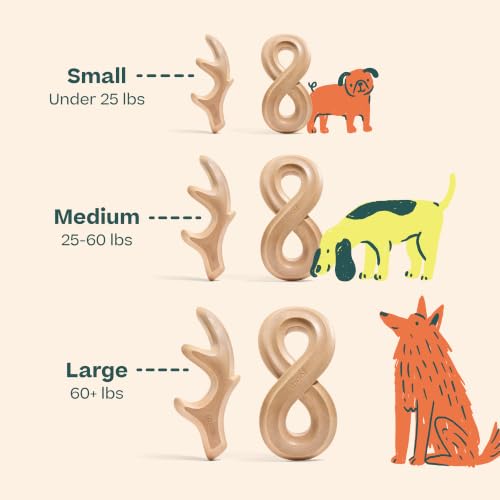 WOOF HonestChew Duo Dog Chew Toy Set for Dogs Under 25 lbs - color: Duo Pack, size: Small