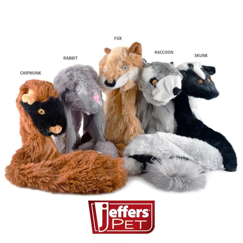 Jeffers Pet Thinnies, 21" | Unstuffed with No Squeaker | Skunk - color: Skunk