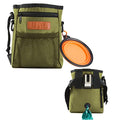 Dog Treat Training Pouch with Built-in Poop Bag Dispenser, Army Green - color: army green