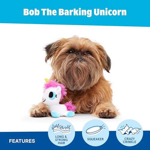 BarkBox Bob the Barking Unicorn Dog Toy - Toy for Small Dogs - color: Bob the Barking Unicorn, size: Small