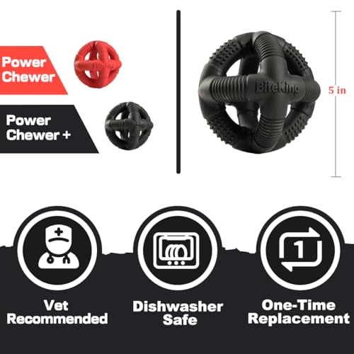 Natural Rubber Dog Balls for Large Aggressive Chewers - Lifetime Replacement - Indestructible and Durable Dog Toys for Large Breed, Black - color: Black