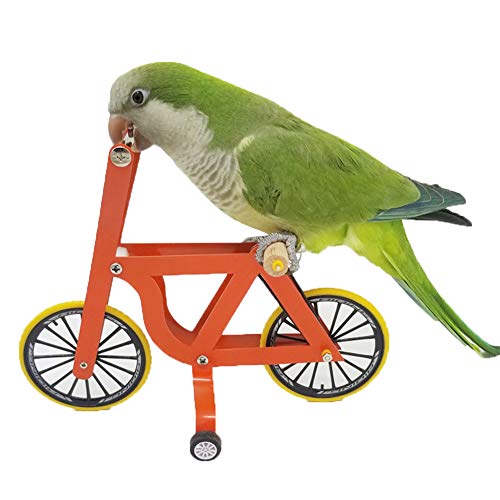 QBLEEV Bird Intelligence Training Toy - Parrot Puzzle Bicycle for Birds - color: Big Bicycle Toy