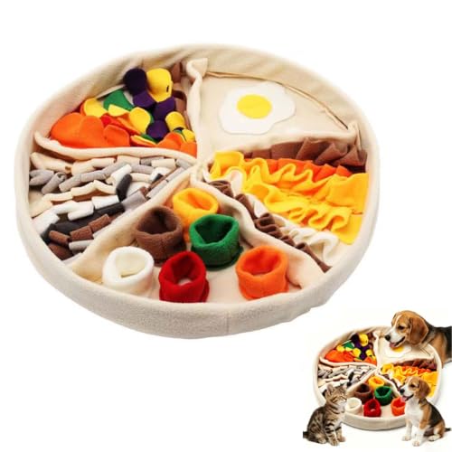 GROZY Snuffle Mat for Dogs & Cats, Interactive Foraging Slow Feeder Mat