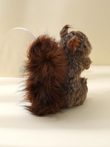 Squirrel Squeaky Dog Toy for Aggressive Chewers, Plush Interactive Dog Toy for Small Medium Large Dogs, Soft Stuffed Puppy Toy for Chewing, Fetch, Tug, Boredom Relief and Indoor Play - style: Squirrels