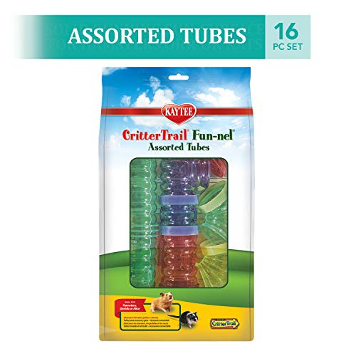 Kaytee CritterTrail Fun-nel 16-Piece Assorted Hamster Tubes - size: 16-Piece Assorted Tubes Kit