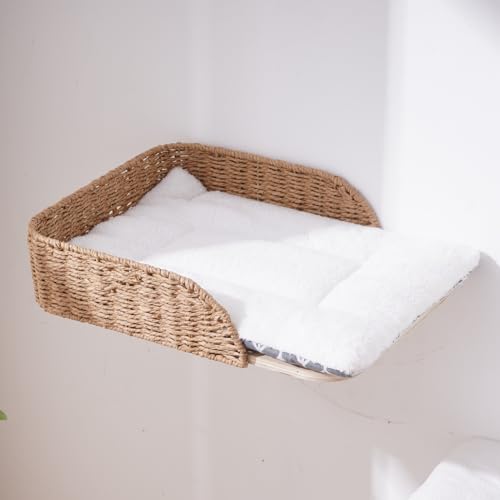SHENGOCASE 2-Pack Wall Mounted Cat Bed Perch - size: F
