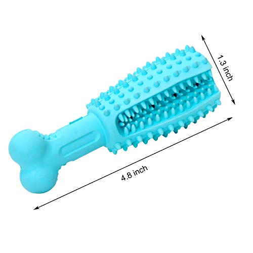 Youngever 2 Pack Dog Treat Toys for Pet Teeth Cleaning, Chewing, Fetching, Treat Food Dispensing Toys (Small 4.8 inch)