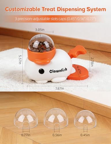 Dog Treat Dispenser Puzzle Toy, Interactive Slow Feeder Bowl for Cats and Dogs, Mental Stimulation Enrichment Toy, Indoor Pet Feeder with Silicone Mat to Keep Pets Busy,Multiple Colors (White) - color: white