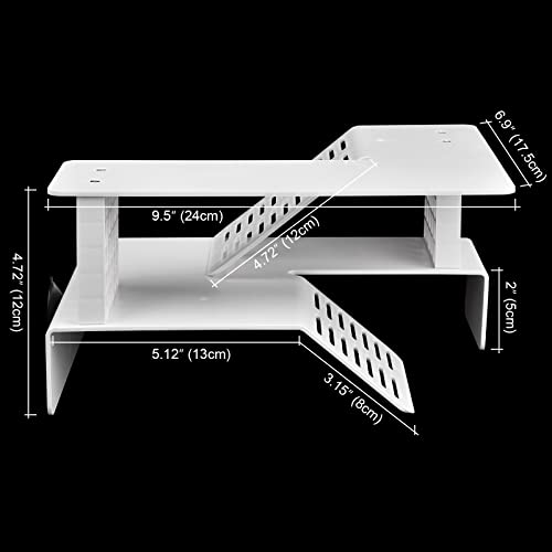 WEAVERBIRD Turtle Basking Platform, Double Decker Reptile Habitat