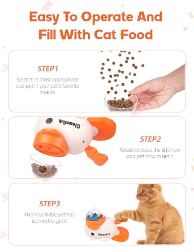 Dog Treat Dispenser Puzzle Toy, Interactive Slow Feeder Bowl for Cats and Dogs, Mental Stimulation Enrichment Toy, Indoor Pet Feeder with Silicone Mat to Keep Pets Busy,Multiple Colors (White) - color: white