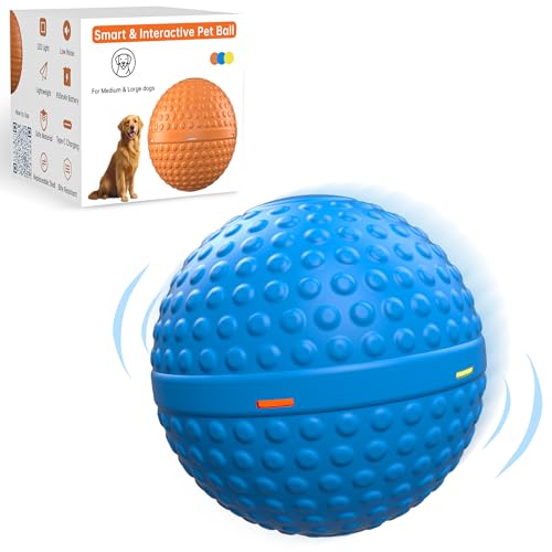 SNOYWEN Interactive Dog Toys, Automatic Moving Bouncing Pet Ball