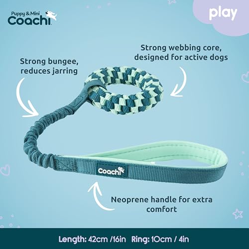 Coachi Puppy & Mini Tuggi Helix - Dog Toy for Tug of War & Play - style: Tuggi Helix