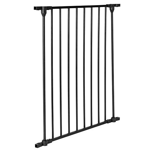 Bonnlo Tall Gate One-Panel Extension, Black - color: Black, style: 24.8 Inch L x 29 Inch H(1-Panel)