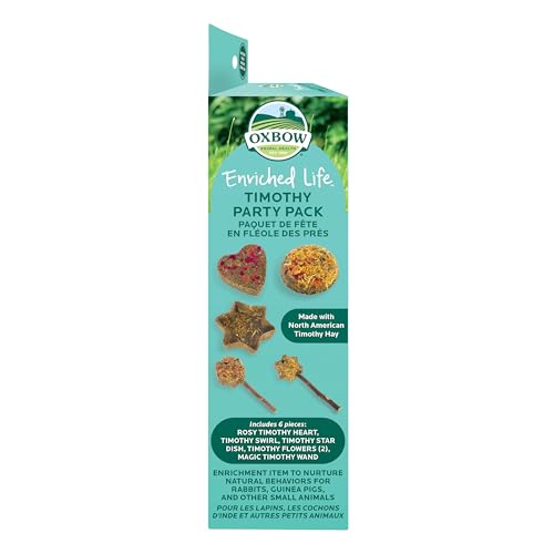 Oxbow Timothy Hay Party Pack, Rabbit & Guinea Pig Toys, Bunny Enrichment - style: Timothy Pack