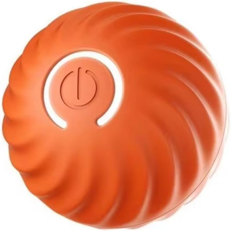 USB Rechargeable Smart Dog Toy Ball – Interactive Rolling Pet Exercise Ball with LED Lights, Automatic Motion, Durable ABS Build for Dogs and Puppies - 1 Piece
