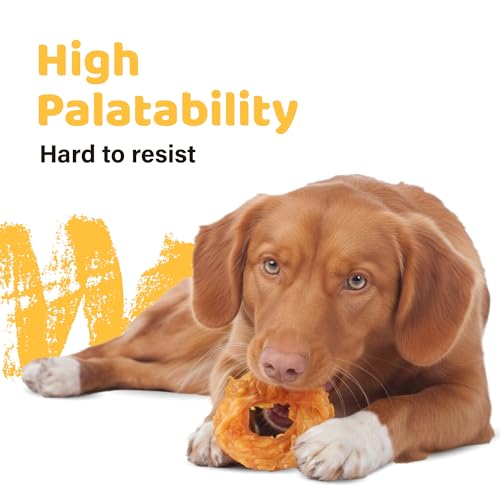 iPaw 10 Pcs Value Pack Turkey Tendons Ring for Dog, All Natural Human Grade - size: 1.27 Ounce (Pack of 5)