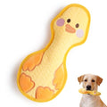 Nocciola Duck Squeaky Dog Toy, New 2025 Indestructible Dog Toy for Aggressive Chewers, Stuffed Toy with Two Tough Layers, Minky Plush for Comfort and Chewing, Yellow - color: Minky Yellow