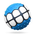 Dog Balls Toys Squeaky Fetch - Rubber Funny Ball Gifts for Large Medium Dogs (Blue White) - color: Blue White