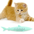 VINGVO Cat Teeth Cleaning Toy, Cat Teething Toys Silicone Molar Stick Catnip Toys Cat Toothbrush Cat Fish Shape Toothbrush with Catnip Chew Bite Teeth Cleaning Toy for Cats Kitten Kitty