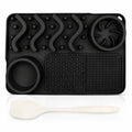 Dog Lick Mat with Strong Suction Cups, Slow Feeder for Dogs, Anxiety & Boredom Relief, Enrichment Licking Mat with Bowl & Spatula, Non-Slip Silicone, Dishwasher Safe