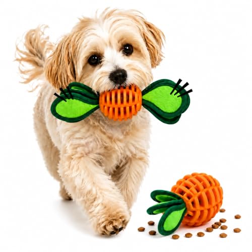 2 Pack Dog Chew Toy for Small Breeds, Puppies Treat Dispensing Ball