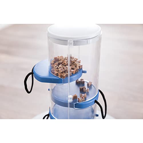 TRIXIE Gambling Tower Dog Activity Interactive Toy, Level 2 Food Puzzle Game, Brain Teasing Treat Dispenser, IQ and Mental Development Toy for Smart Dogs, Enrichment Toy for Boredom Busting