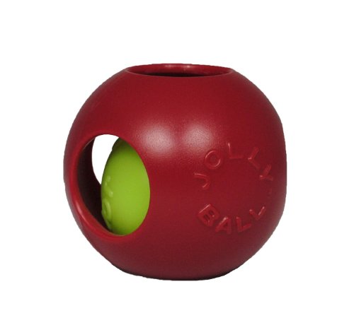 Jolly Pets Teaser Ball Interactive Dog Toy, 4.5 in Small, Red - color: Red, size: Small (4.5 in)