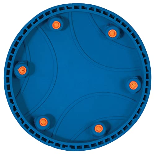 Chuckit! Whistle Flight Fetch Toy, Orange/Blue, for Medium to Large Dogs - size: 10.6"L x 1.2"W x 11.1"H