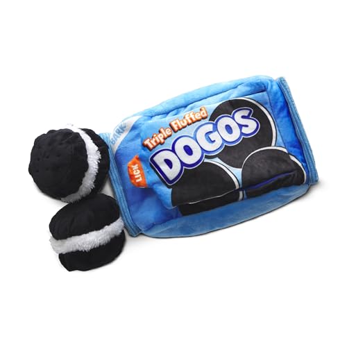 BarkBox Dogo Dunkers Plush Dog Toy - for Extra Small to Medium Dogs - color: Dogo Dunkers