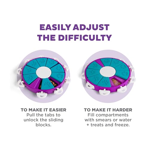 Outward Hound Nina Ottosson Dog Twister Dog Toy Treat Puzzle, 11.8" - color: Dog Twister (Purple, Blue), size: 1 Count (Pack of 1)