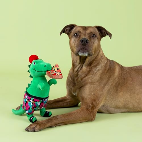 Fringe Studio Pizzasaurus REX Plush Dog Toy, Pet Shop Collection (314431) - color: Pizzasaurus