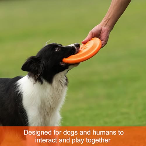 NAITELI Flyer-Soft Flying Disc Fetch Toy-for Small Dogs(Orange,S) - color: Orange, size: Small