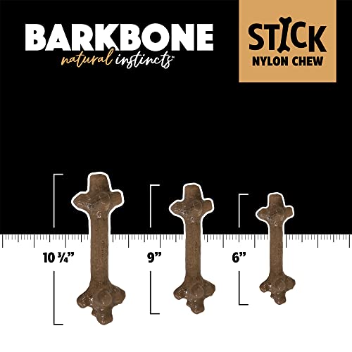 Pet Qwerks Nylon Stick BarkBone - Durable Dog Toys for Aggressive Chewers - Mint Flavor - 9" - size: Medium