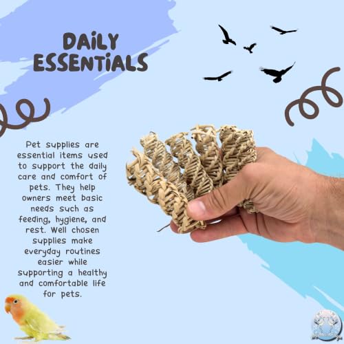 5305 Small Vine Twists Pk6 - Natural Bird Foraging Toys - size: Pack 6