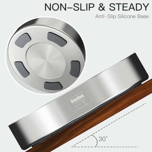Feedoo Slow Feeder Dog Bowl 4-Cup, Double-Wall Stainless Steel, 2-Pack - color: Spiral-2Pack, size: XL 4~4.5Cups