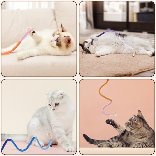 TINDTOP Cat Toys Chew Ropes, 3 Pack Interactive Cat Nip Kicker Toy - color: 3 Pack Ropes
