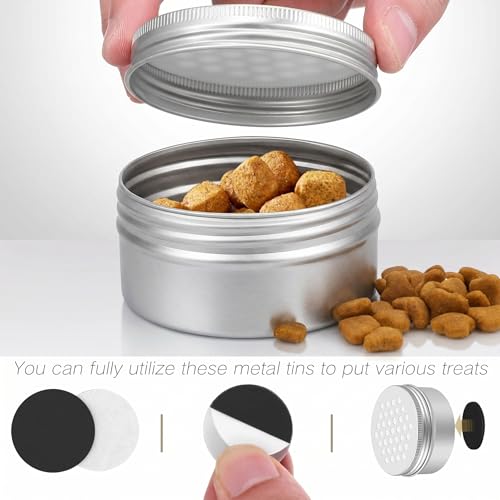 Dog Scent Training Kit, 5PCS Professional Nosework Tins with Lid, Vented Odor Search Boxesfor Work Dogs Training