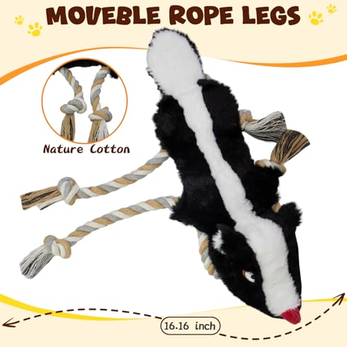 No Stuffing Rope 5-Pack Dog Toys, Chew Toys for Medium, Large Pets - color: Orange, Grey, Coffee, Black, Brown