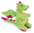 goDog Bubble Plush Dragons Squeaky Dog Toy, Chew Guard Technology - Bright Green, Small - color: Bright Green, size: Small