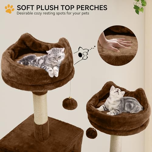 YITAHOME 75-Inch Tall Cat Tree Indoor - color: Black, size: 75 inch