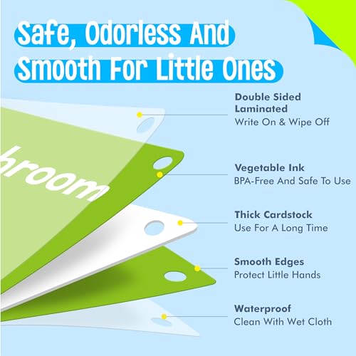 Food Flashcards, 50 Double-Sided Cards, Veggies, Fruits, Snacks, Desserts, Grain Cards Educational Learning Tools for Preschool and Toddlers Learning (2 Reclosable Rings Attached) - style: Food Flashcards