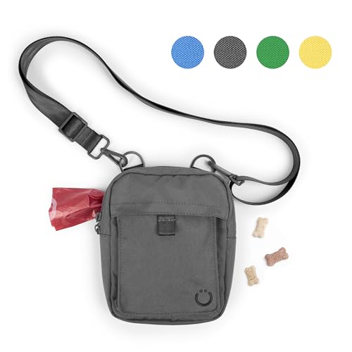 Ubbi Dog Treat Pouch for Training & Walking, Gray - color: Charcoal Gray