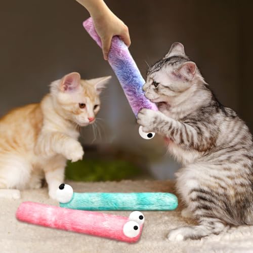 Cat Toys Pillows, 3 Pack Cat Kicker Toy for Kittens and Adult Cats