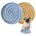 Bifeaw Slow Feeder Dog Bowls, Dishwasher Microwave Safe Silicone Puppy Puzzle Bowl with Non-Slip Design for Eating (Blue and Yellow) - color: Blue and Yellow